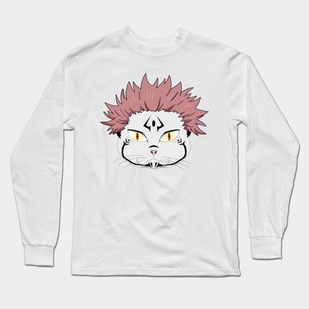 Sukuna Cat Long Sleeve T-Shirt by TowaCat